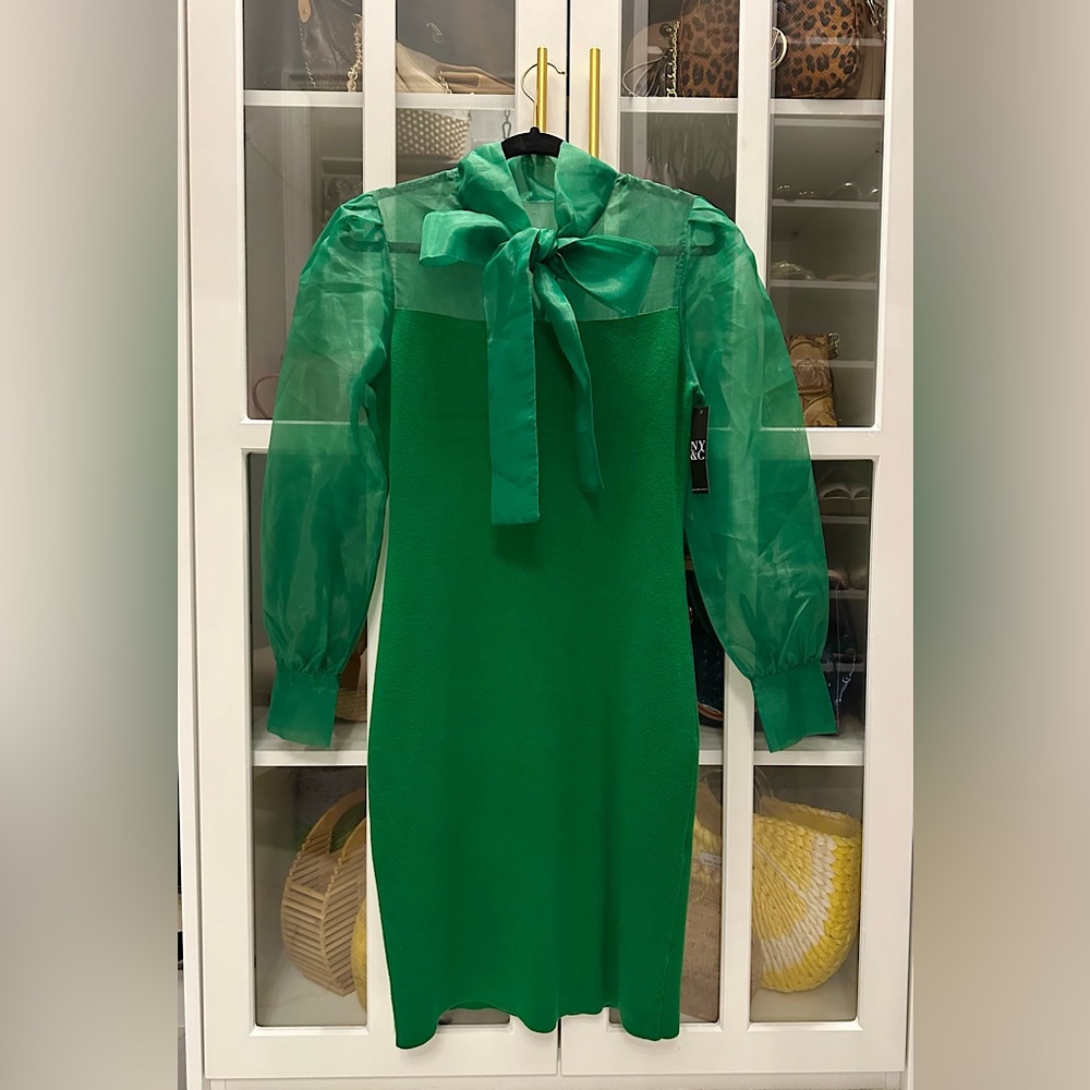 Green Sweater dress brand NEW